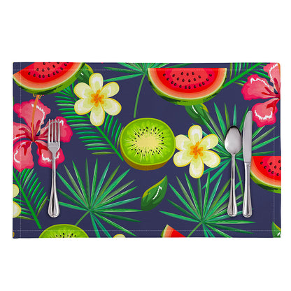 Aloha Tropical Watermelon Pattern Print Placemat
