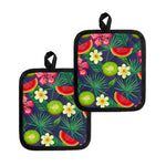Aloha Tropical Watermelon Pattern Print Pot Holders