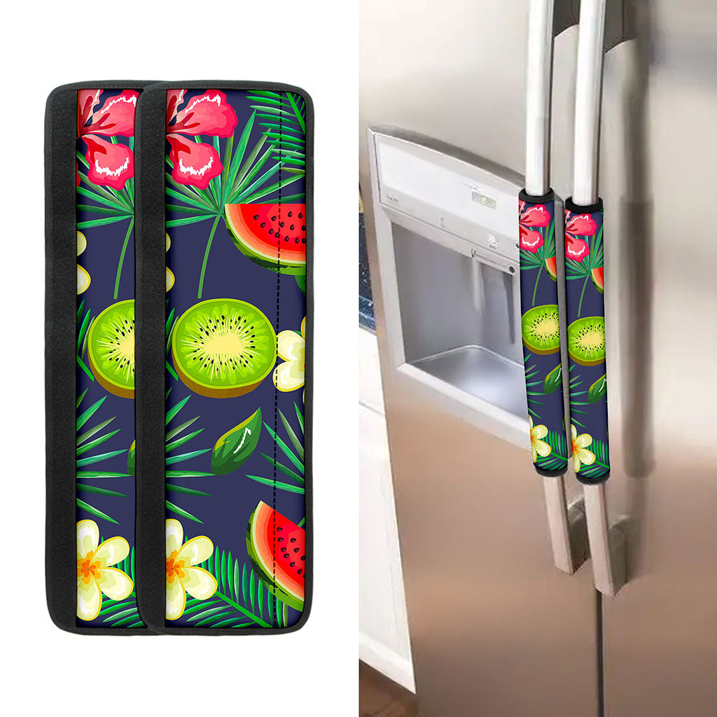 Aloha Tropical Watermelon Pattern Print Refrigerator Handle Covers