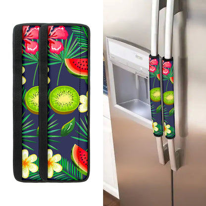 Aloha Tropical Watermelon Pattern Print Refrigerator Handle Covers