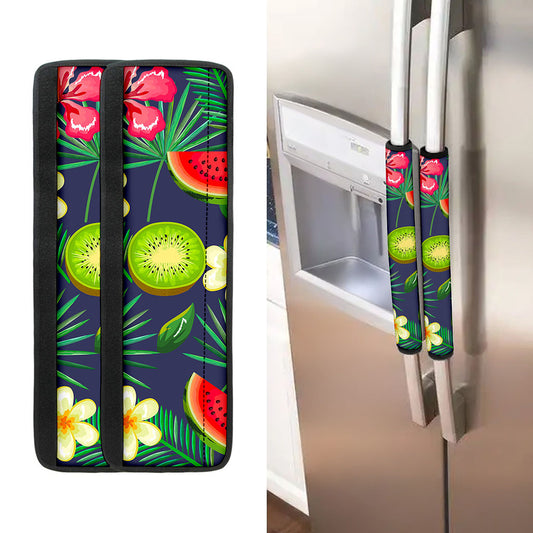 Aloha Tropical Watermelon Pattern Print Refrigerator Handle Covers