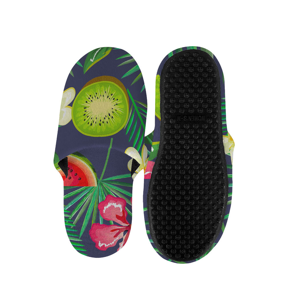 Aloha Tropical Watermelon Pattern Print Slippers