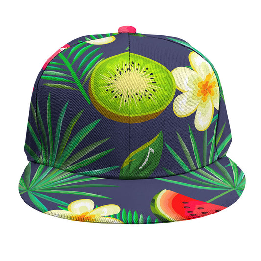 Aloha Tropical Watermelon Pattern Print Snapback Cap