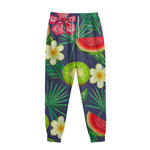 Aloha Tropical Watermelon Pattern Print Sweatpants