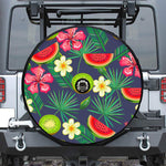 Aloha Tropical Watermelon Pattern Print Tire Cover With Camera Hole
