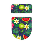 Aloha Tropical Watermelon Pattern Print Toilet Lid And Tank Cover Set