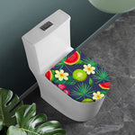 Aloha Tropical Watermelon Pattern Print Toilet Lid Cover