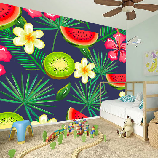 Aloha Tropical Watermelon Pattern Print Wall Sticker