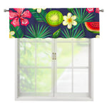 Aloha Tropical Watermelon Pattern Print Window Valance