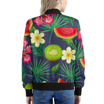 Aloha Tropical Watermelon Pattern Print Women's Bomber Jacket