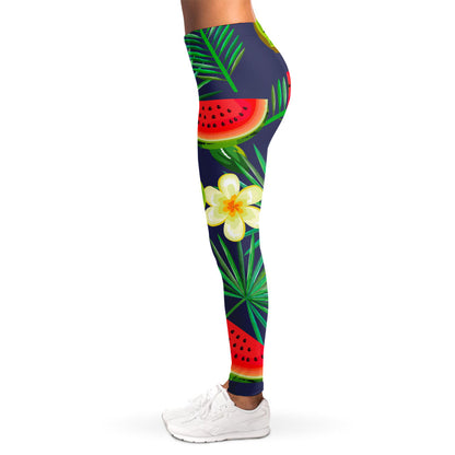 Aloha Tropical Watermelon Pattern Print Women's Leggings
