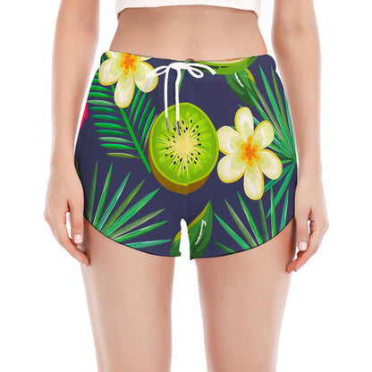 Aloha Tropical Watermelon Pattern Print Women's Split Running Shorts