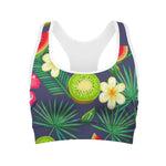 Aloha Tropical Watermelon Pattern Print Women's Sports Bra