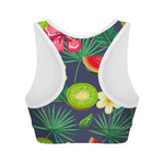 Aloha Tropical Watermelon Pattern Print Women's Sports Bra