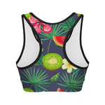 Aloha Tropical Watermelon Pattern Print Women's Sports Bra