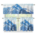 Alps Mountain Print 3 Piece Kitchen Curtains
