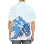 Alps Mountain Print Aloha Shirt