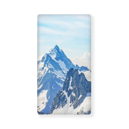 Alps Mountain Print Baby Crib Sheet