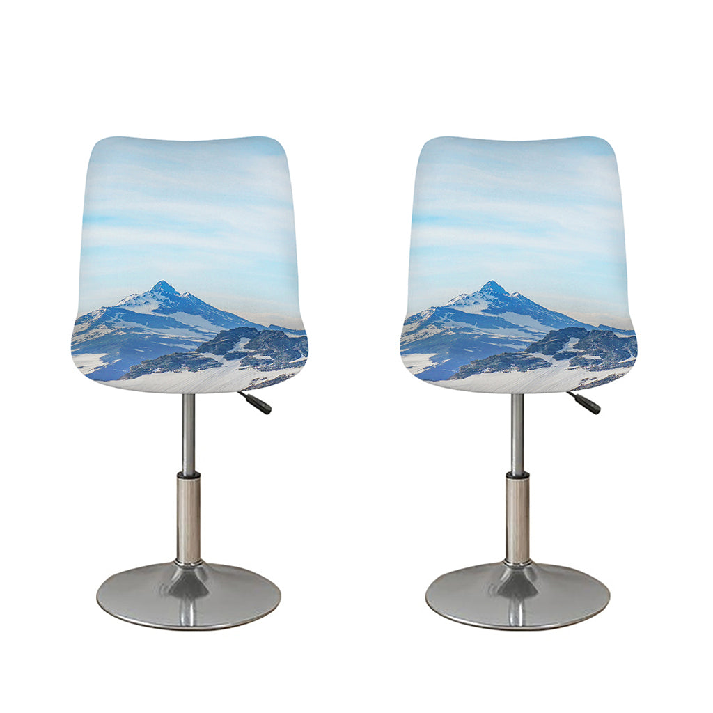 Alps Mountain Print Bar Stool Covers