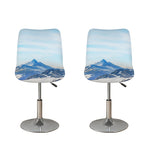 Alps Mountain Print Bar Stool Covers