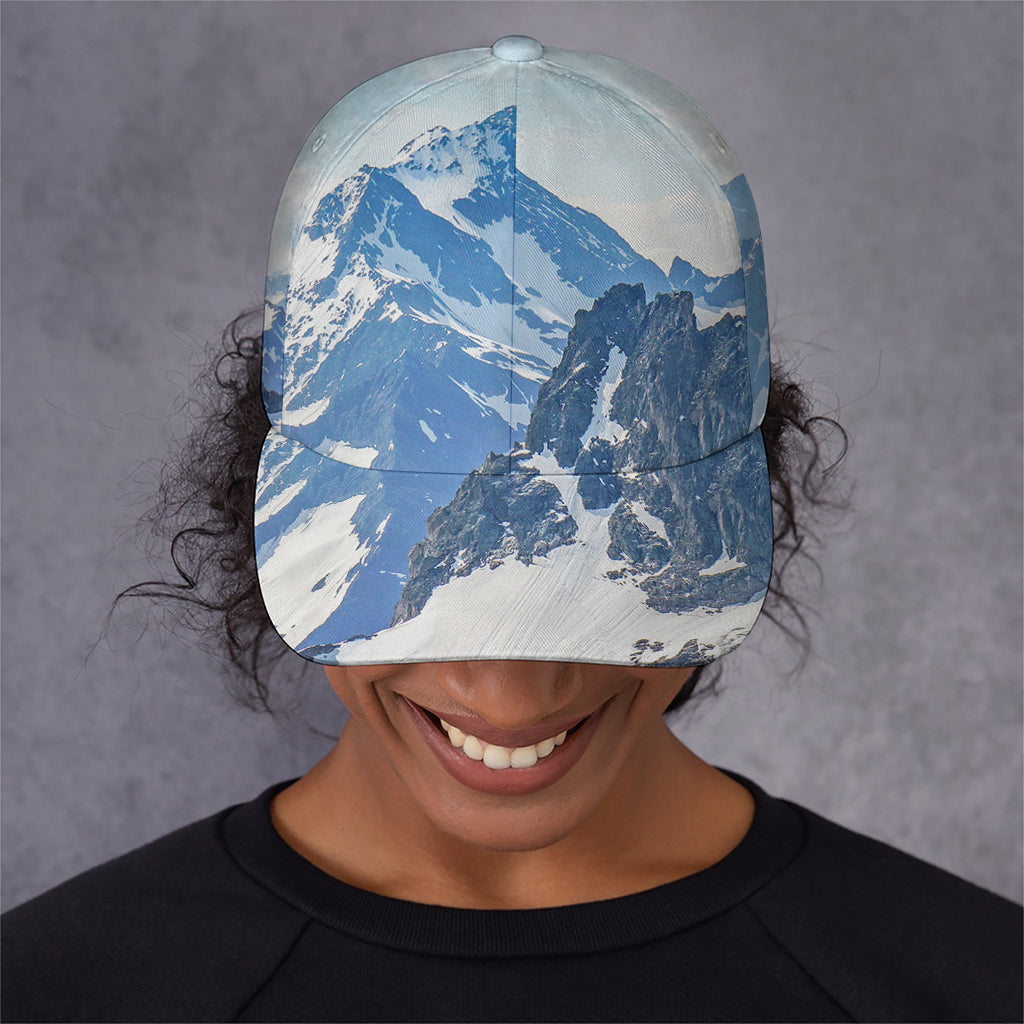 Alps Mountain Print Baseball Cap