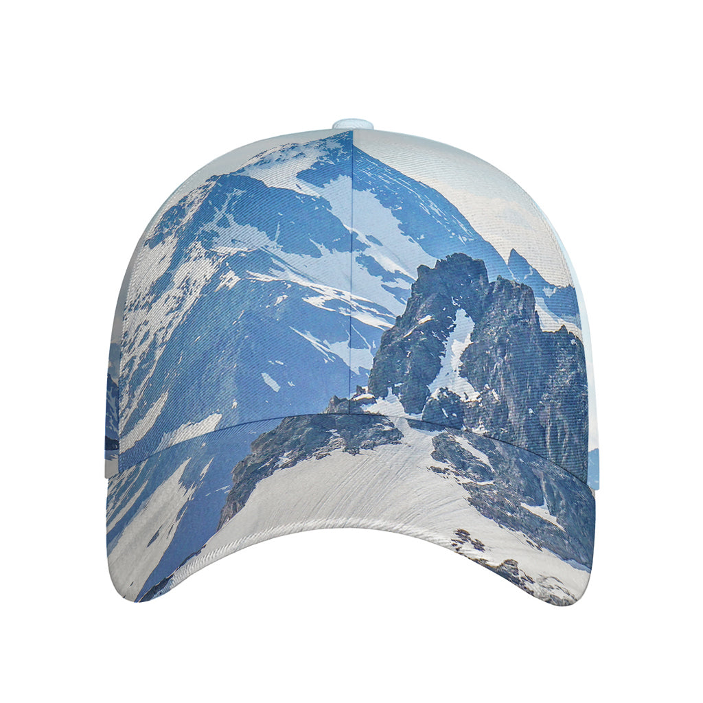 Alps Mountain Print Baseball Cap