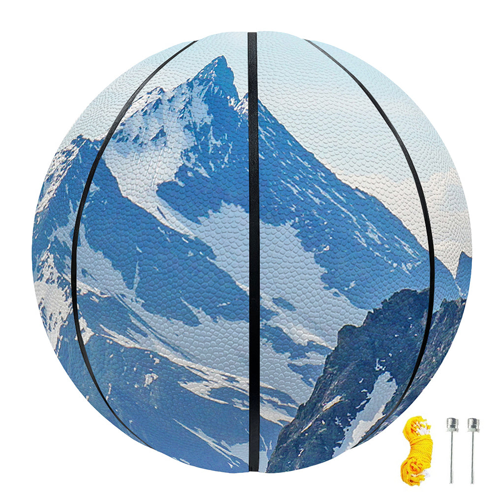 Alps Mountain Print Basketball