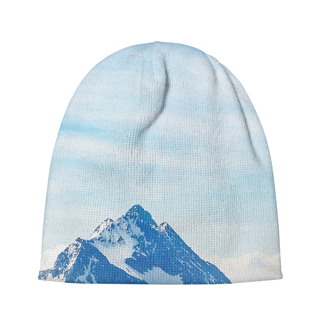 Alps Mountain Print Beanie