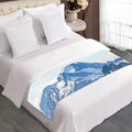 Alps Mountain Print Bed Runner