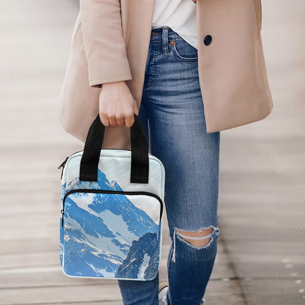 Alps Mountain Print Bible Tote Bag