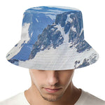 Alps Mountain Print Bucket Hat