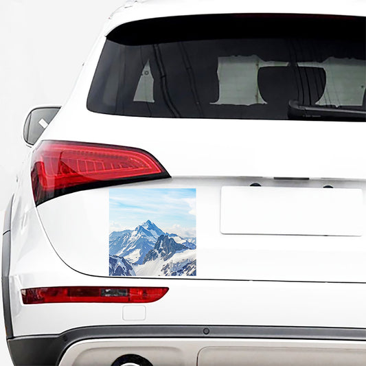 Alps Mountain Print Car Sticker