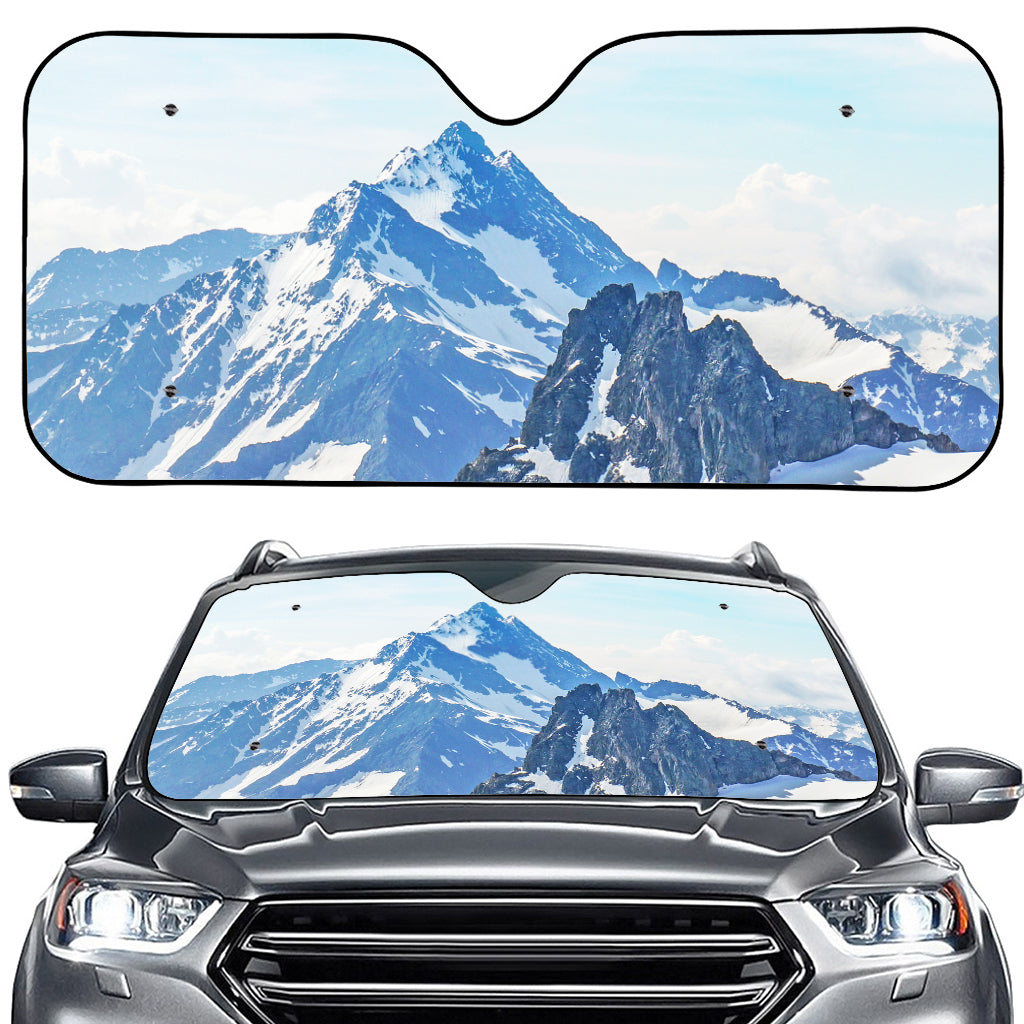 Alps Mountain Print Car Windshield Sun Shade