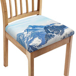 Alps Mountain Print Chair Cushion Cover
