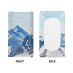 Alps Mountain Print Changing Pad Cover