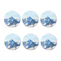 Alps Mountain Print Coaster Set
