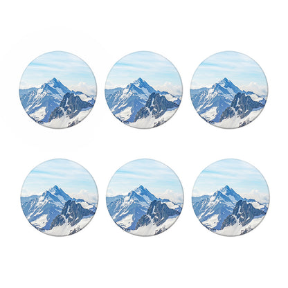 Alps Mountain Print Coaster Set