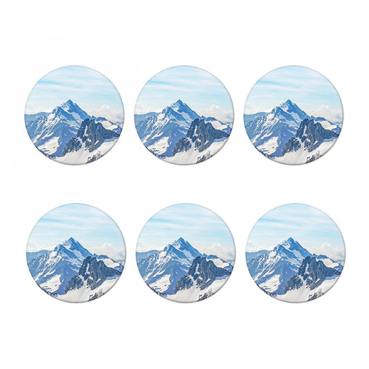 Alps Mountain Print Coaster Set