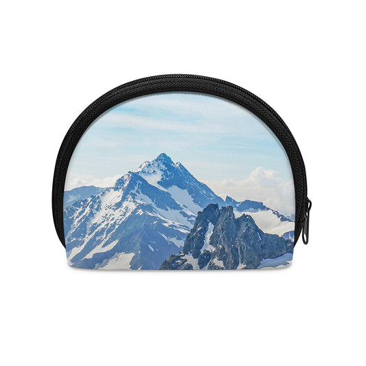 Alps Mountain Print Coin Purse