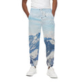 Alps Mountain Print Cotton Sweatpants