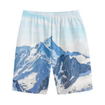 Alps Mountain Print Cotton Shorts