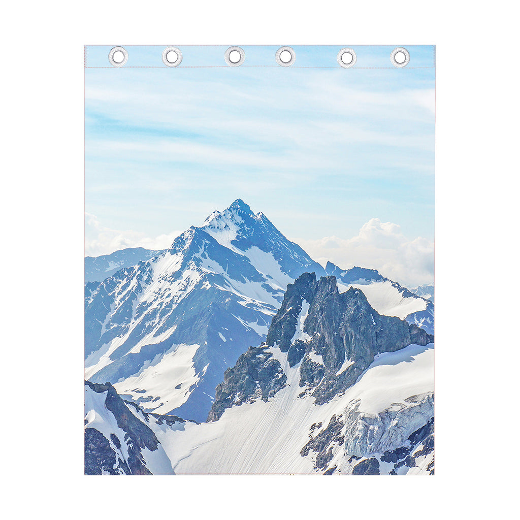 Alps Mountain Print Curtain