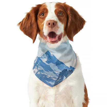 Alps Mountain Print Dog Bandana