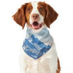 Alps Mountain Print Dog Bandana
