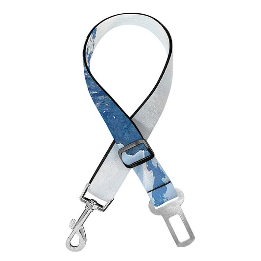 Alps Mountain Print Dog Seat Belt