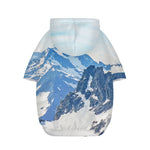 Alps Mountain Print Dog Zip Up Hoodie
