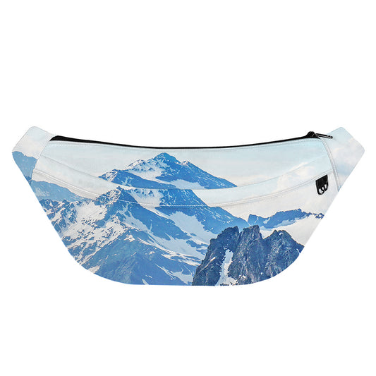 Alps Mountain Print Fanny Pack
