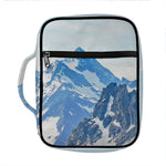 Alps Mountain Print Front Pocket Bible Bag