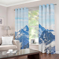 Alps Mountain Print Grommet Curtains