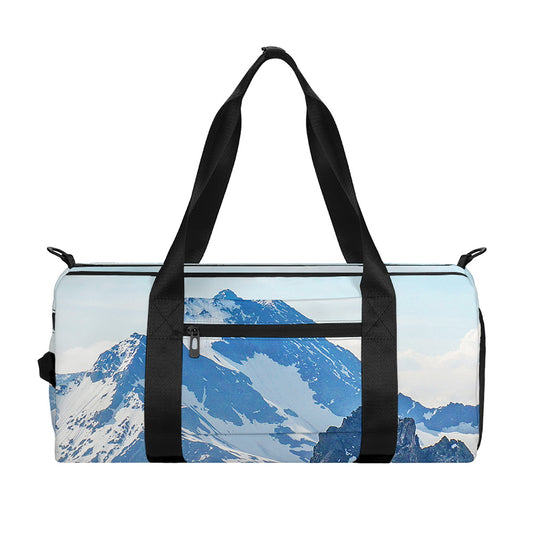 Alps Mountain Print Gym Bag